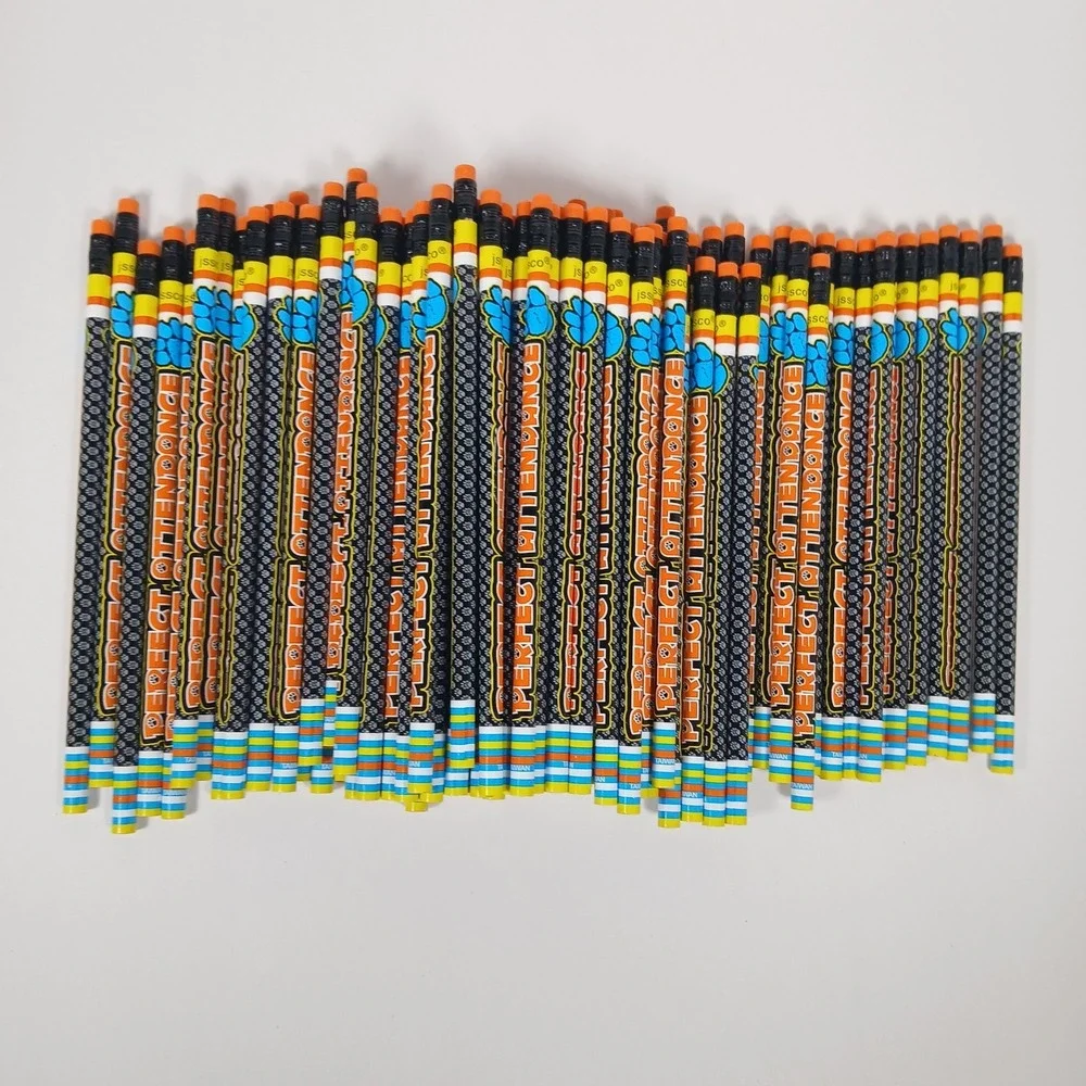 Perfect Attendance Paw Pencils Set of 95 School Pencils Student Award New JSSCO